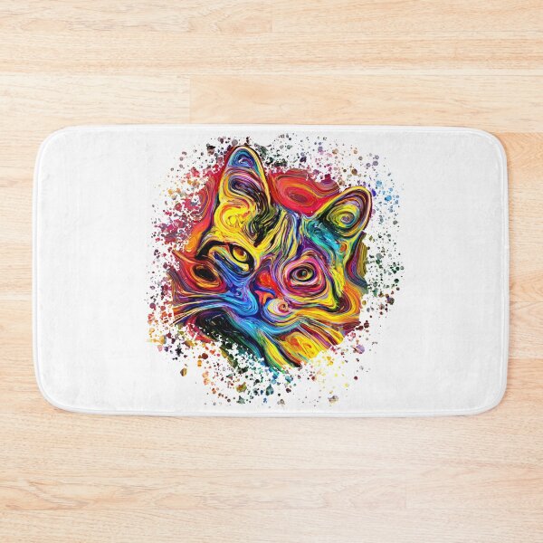 Item preview, Colorful Cat Design | Cute Cat Design | Psychedelic Design designed and sold by ColorfulPassion.