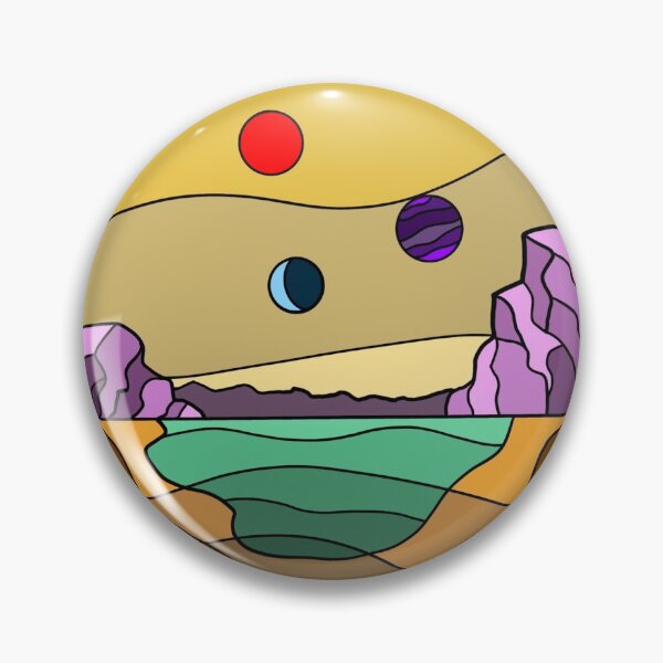 Item preview, Alien Planet Geometric Landscape designed and sold by Trent Montgomery.