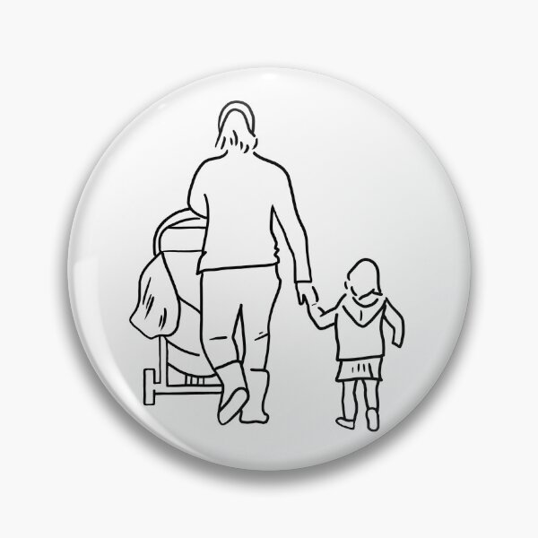 Item preview, Mother and Daughter Walk Holding Hands designed and sold by PrileyRileyArt.