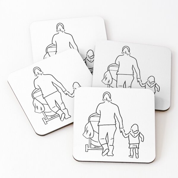 Item preview, Mother and Daughter Walk Holding Hands designed and sold by PrileyRileyArt.