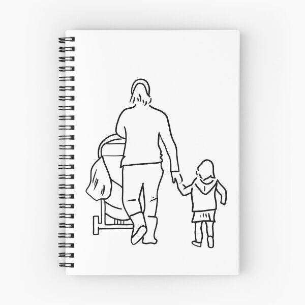Item preview, Mother and Daughter Walk Holding Hands designed and sold by PrileyRileyArt.