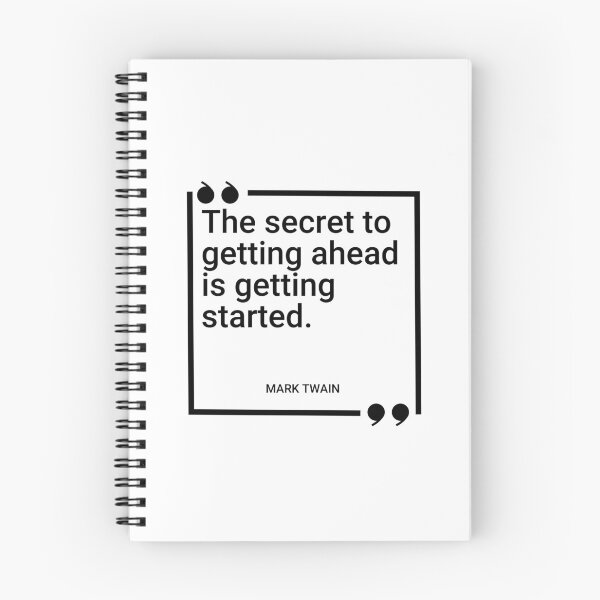 Item preview, Mark Twain - The secret to getting ahead is getting started. designed and sold by SocraticQuotes.