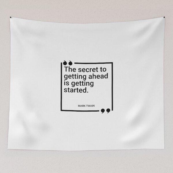 Item preview, Mark Twain - The secret to getting ahead is getting started. designed and sold by SocraticQuotes.