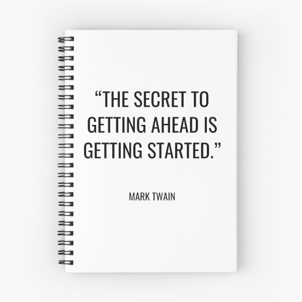 Item preview, Mark Twain - The secret to getting ahead is getting started. designed and sold by SocraticQuotes.