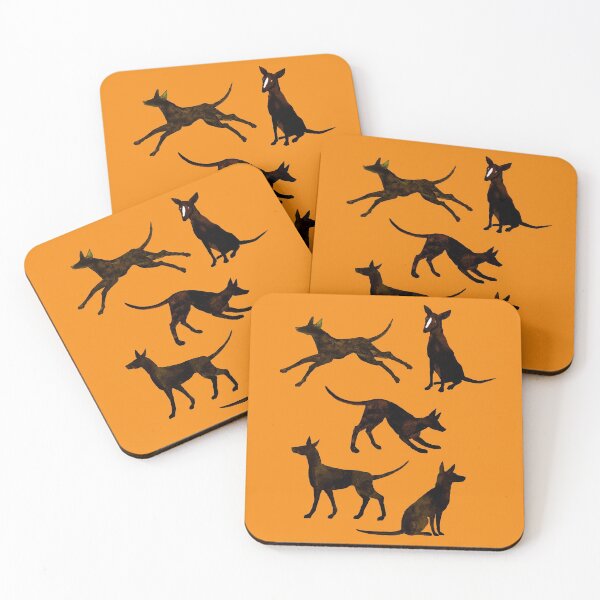 Item preview, Handpainted Ibizan hound group designed and sold by Tuomiartwork.