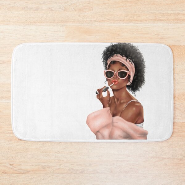 Item preview, Glam Girl Hand Illustrated African American Woman designed and sold by sociallynina.