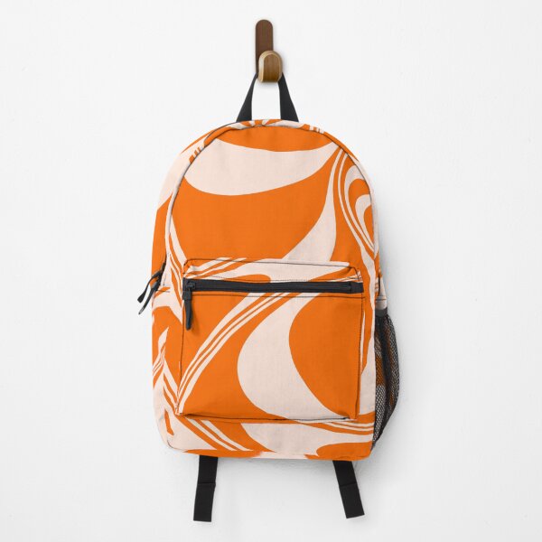Item preview, Orange and Cream Peppermint Candy Swirl Abstract Design designed and sold by patternsoup.