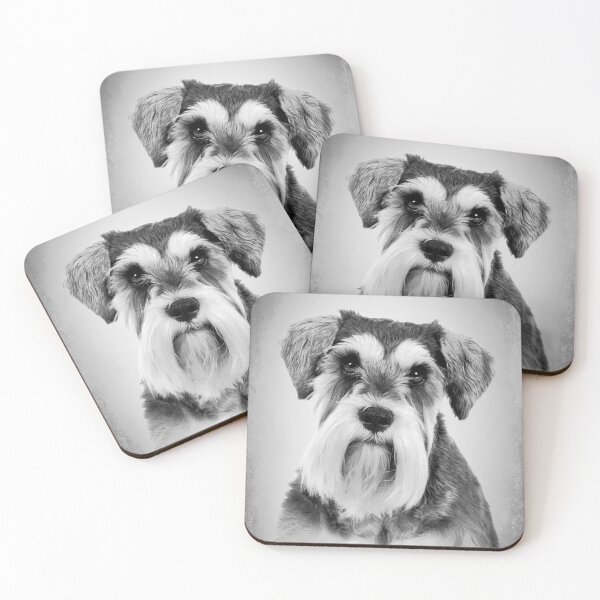 Item preview, Schnauzer dog - BW Vintage - D68 designed and sold by DecoVintage.