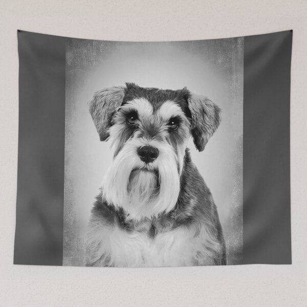Item preview, Schnauzer dog - BW Vintage - D68 designed and sold by DecoVintage.