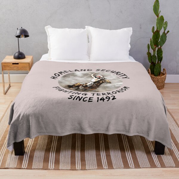 Item preview, Native Americans Homeland Security | Indian on horse | Liberation struggle | Columbus 1492 | sarcasm designed and sold by shirt-planet.