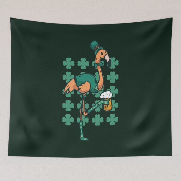 Item preview, Funny Irish Flamingo Beer Themed Party Gifts Saint Patricks Day Irish Holiday Gifts designed and sold by . JustBeUnique ..