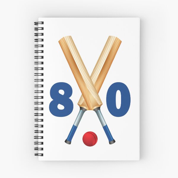 Item preview, Cricket number 80 - eighty with bats and ball designed and sold by AllShirts21.