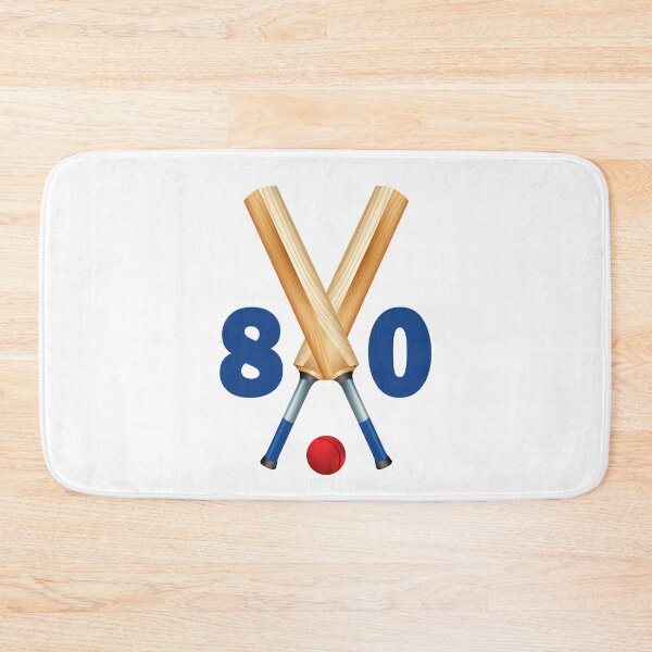 Item preview, Cricket number 80 - eighty with bats and ball designed and sold by AllShirts21.