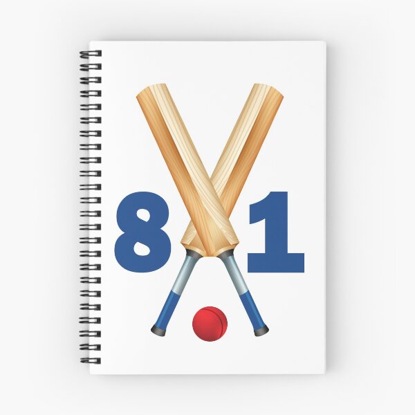 Item preview, Cricket number 81 - eighty one with bats and ball designed and sold by AllShirts21.