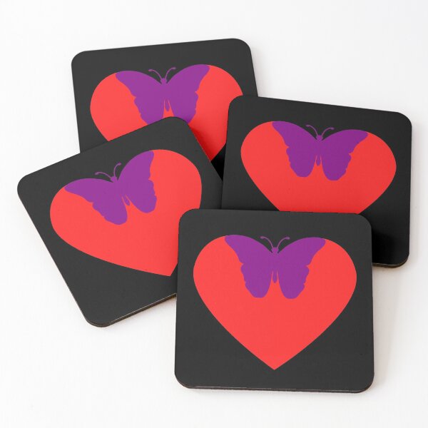 Item preview, PURPLE BUTTERFLY HEART FEELINGS designed and sold by Awesome &  Affordable.