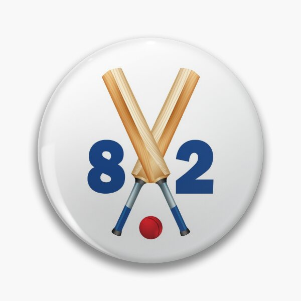 Item preview, Cricket number 82 - eighty two with bats and ball designed and sold by AllShirts21.
