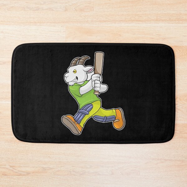 Item preview, Goat as Batsman with Cricket bat designed and sold by Snabdesign84.