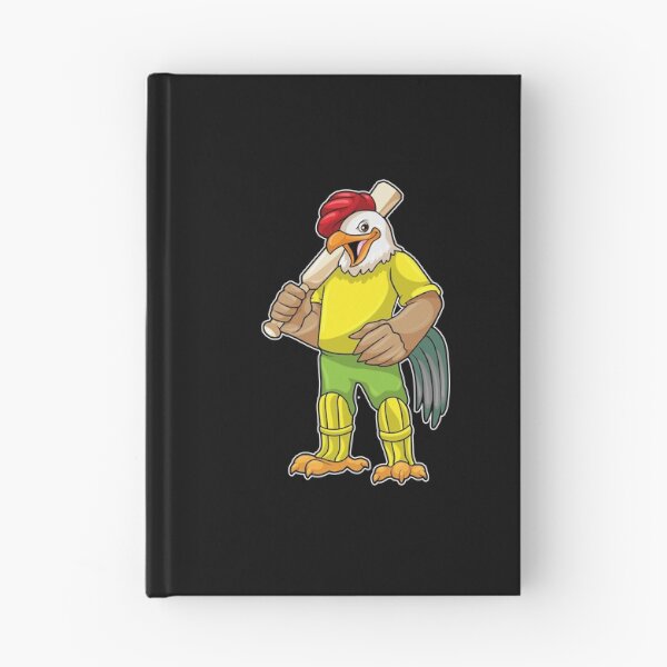 Item preview, Rooster as Batsman with Cricket bat designed and sold by Snabdesign84.