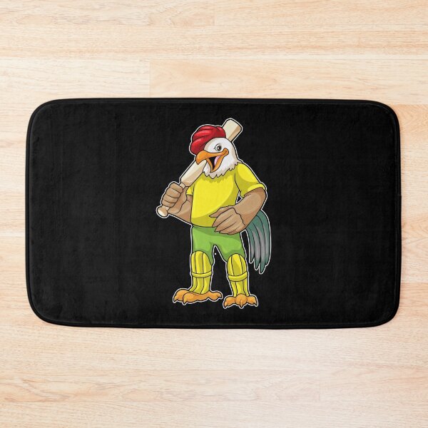 Item preview, Rooster as Batsman with Cricket bat designed and sold by Snabdesign84.