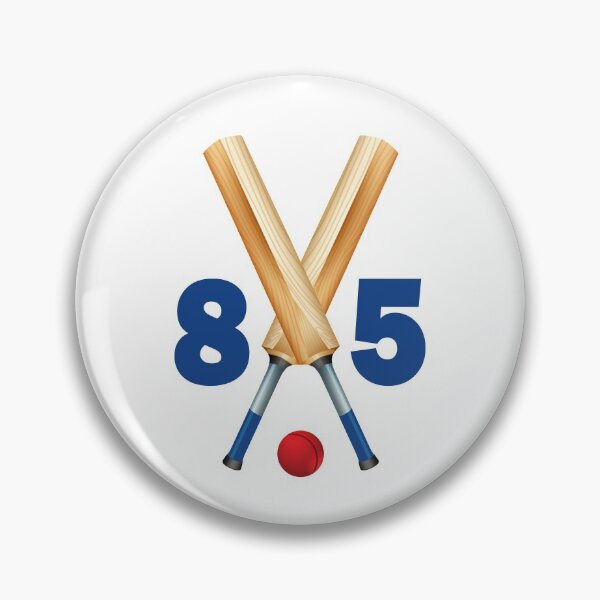 Item preview, Cricket number 85 - eighty five with bats and ball designed and sold by AllShirts21.