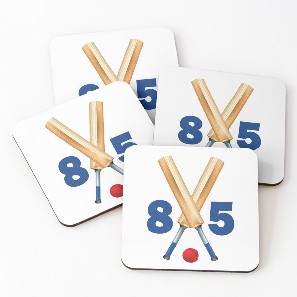 Item preview, Cricket number 85 - eighty five with bats and ball designed and sold by AllShirts21.