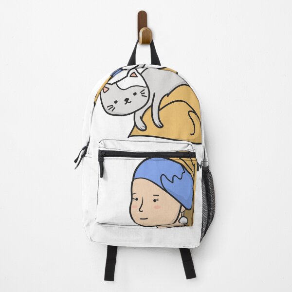 Aperçu de l'œuvre Fille avec un chat perlé créée et vendue par Reilashop.