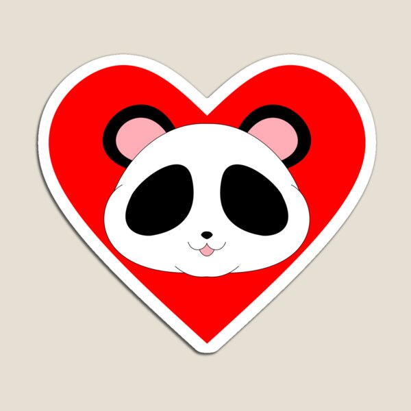 Artikelvorschau, Panda Herz entworfen und verkauft von Kharotus.