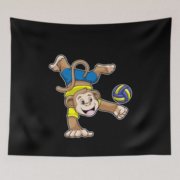 Item preview, Monkey Volleyball player Volleyball designed and sold by Snabdesign84.
