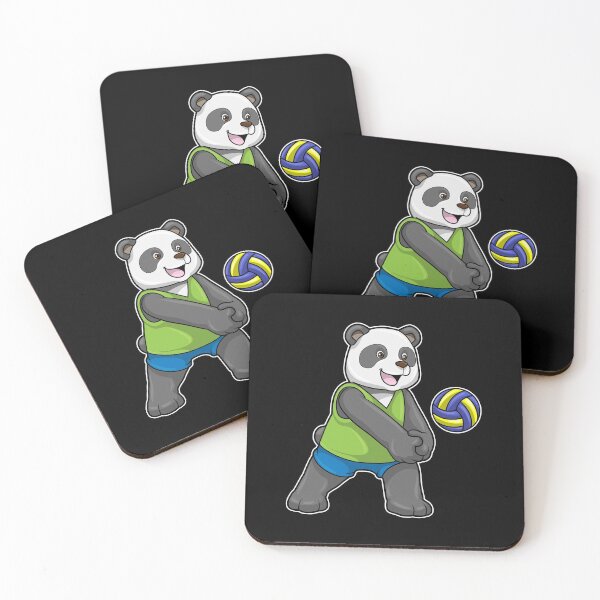 Item preview, Panda at Sports with Volleyball designed and sold by Snabdesign84.