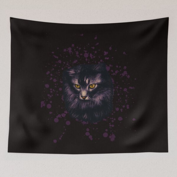 Item preview, Black cat ,Women cat, Cat Shadow designed and sold by DIYArtprinting.