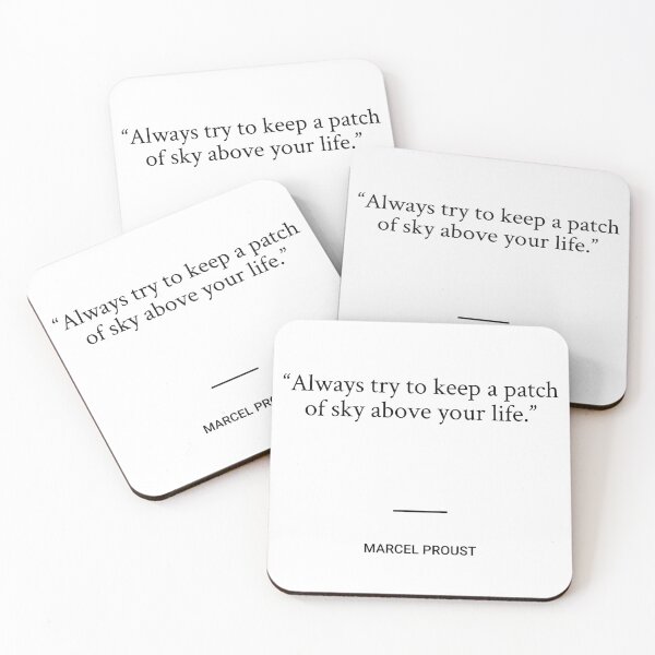 Item preview, Marcel Proust - Always try to keep a patch of sky above your life. designed and sold by SocraticQuotes.