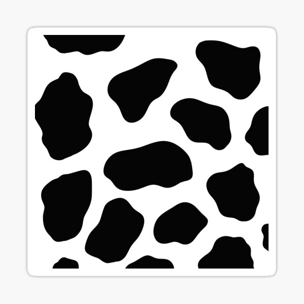 cow print Sticker for Sale by jennaiscooler