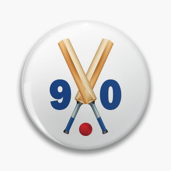 Item preview, Cricket number 90 - ninety with bats and ball designed and sold by AllShirts21.
