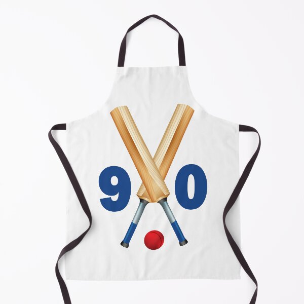 Item preview, Cricket number 90 - ninety with bats and ball designed and sold by AllShirts21.