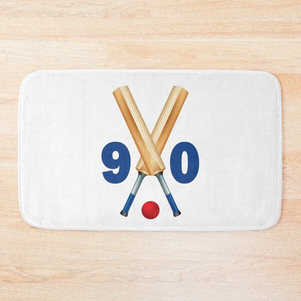 Item preview, Cricket number 90 - ninety with bats and ball designed and sold by AllShirts21.