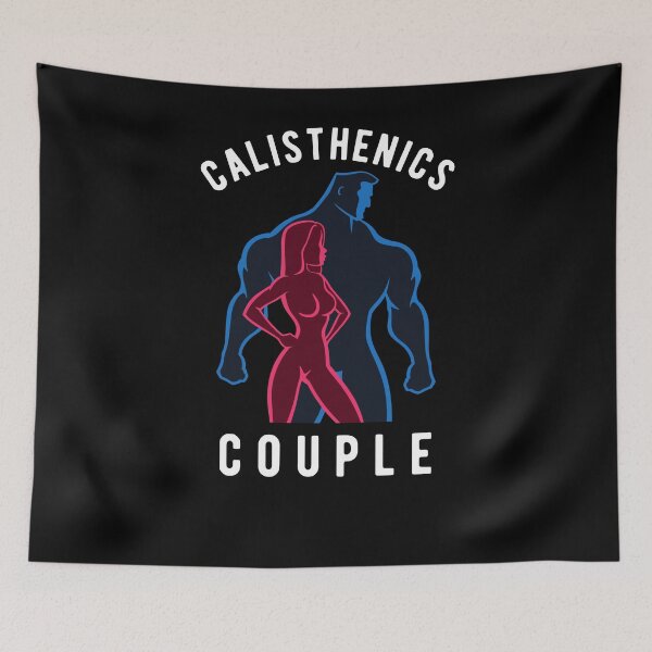 Item preview, Calisthenics couple illustration design designed and sold by Atleta-Cali.