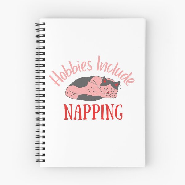 Item preview, Hobbies Include Napping Pink Cat Design designed and sold by SweetAndSpice.
