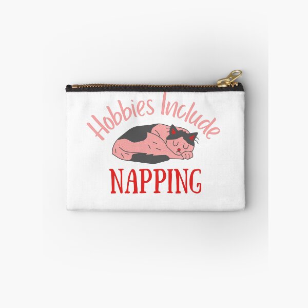 Item preview, Hobbies Include Napping Pink Cat Design designed and sold by SweetAndSpice.