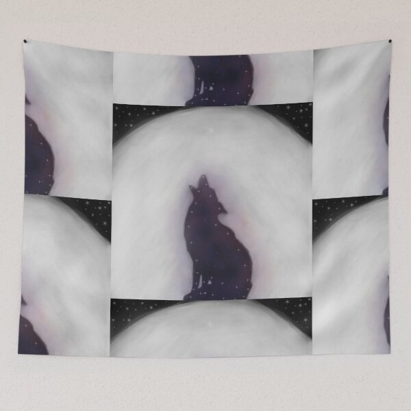 Item preview, Coyote Moon digital Art Painting  designed and sold by TheHutchGal.