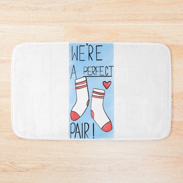 Item preview, Were A Perfect Pair! Blue on White designed and sold by Rocket-To-Pluto.