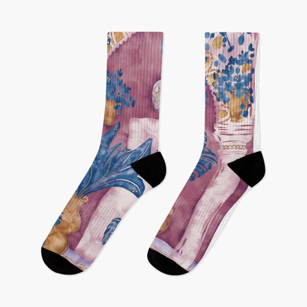 Item preview, Watercolor boho landscape, Morocco landscape, Tropical landscape, Morocco architecture, Morocco Travel, Exotic city designed and sold by Anaïs Illustration.