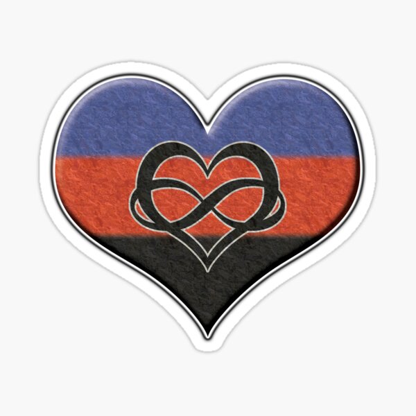 Polyamory Pride Heart Sticker