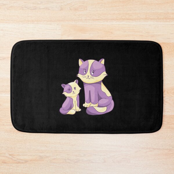 Item preview, Cat and Kitten Cartoon Mother Cat and Cute Catlove designed and sold by Ofca.