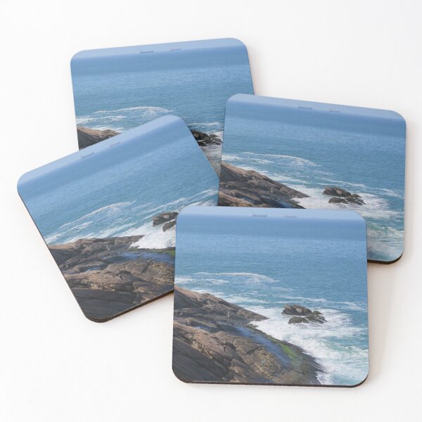 Item preview, Rio rocky beach waves crashing designed and sold by StrongJourneys.
