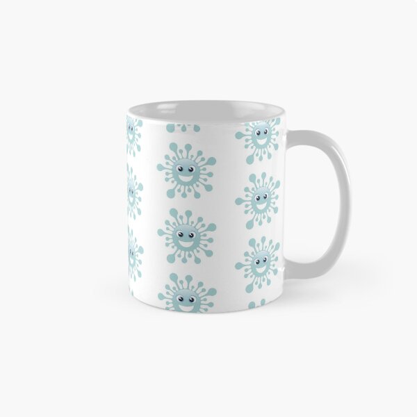 Item preview, Emoticon feliz coronavirus azul designed and sold by NeteDesign.