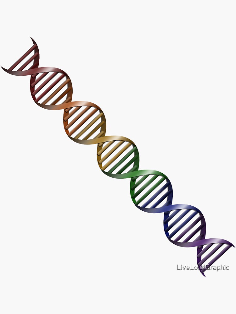 LGBT Pride Rainbow DNA by LiveLoudGraphic