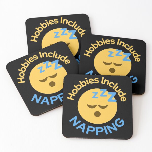 Item preview, Hobbies Include Napping Sleeping Emoji Design designed and sold by SweetAndSpice.