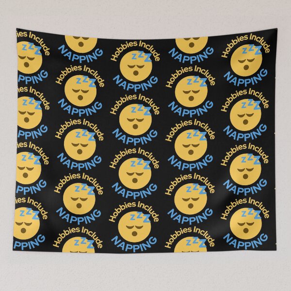 Item preview, Hobbies Include Napping Sleeping Emoji Design designed and sold by SweetAndSpice.