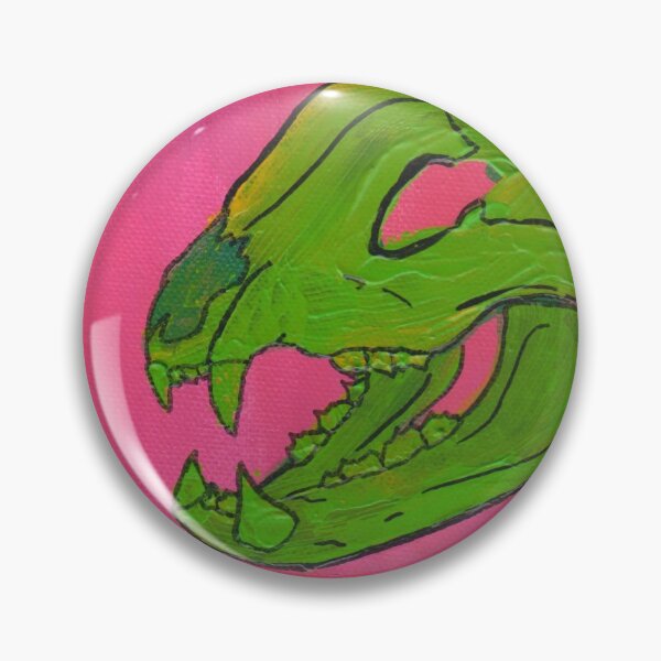 Item preview, Green Pop Art Tiger Skull designed and sold by PetraInspired.