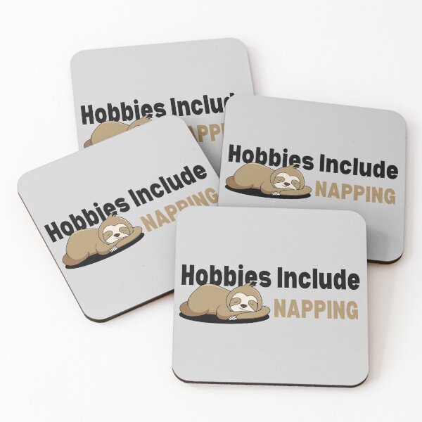 Item preview, Hobbies Include Napping Sloth Design designed and sold by SweetAndSpice.